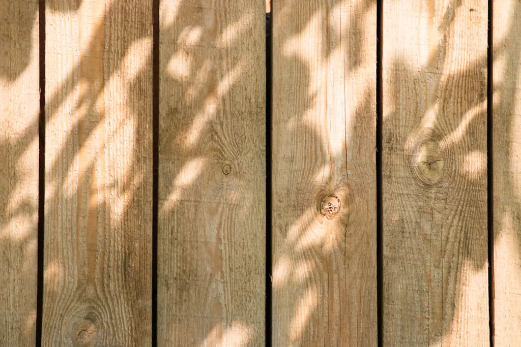 Wood privacy fence along a residential property