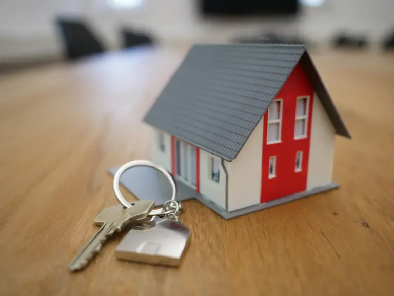 House model representing real estate investment financing