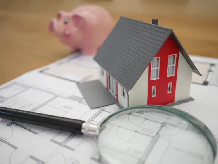 Model house representing property investment financing
