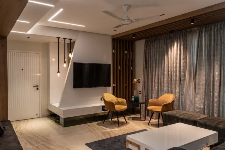 Renovated modern residential living room