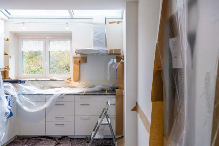 Modern home renovation with updated interior finishes