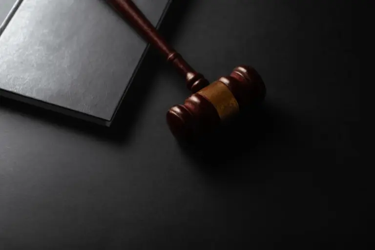 Judge gavel and law book representing probate legal proceedings