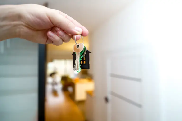 House keys representing a real estate property transaction